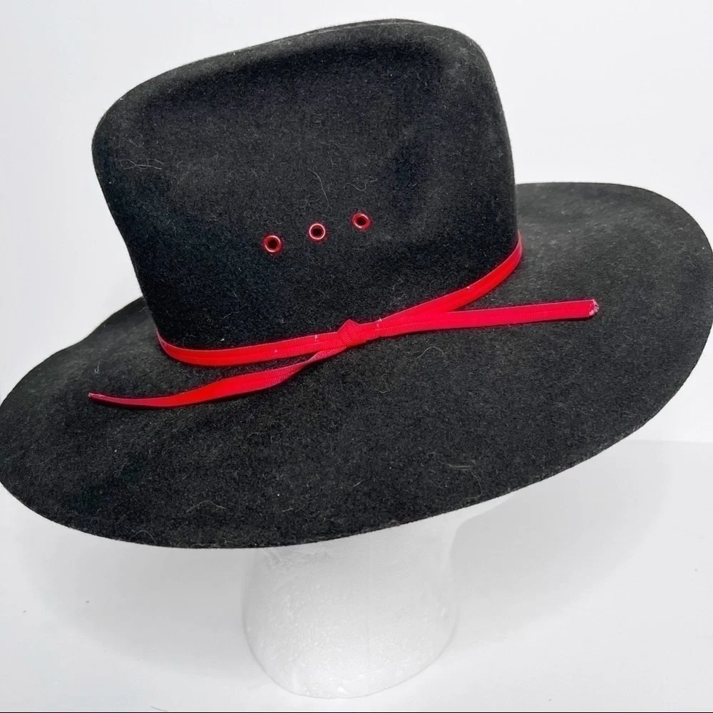 Texas Hat Black Cowboy Hat Size Small Youth Made in USA
